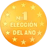 Insignia dorada que dice 